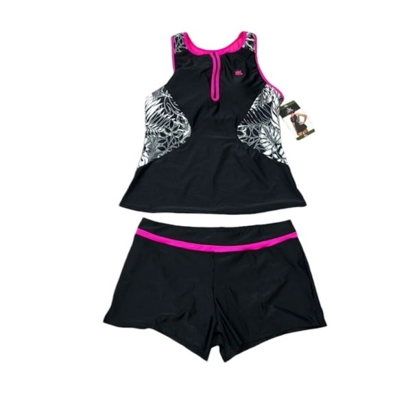 ZeroXposure  Ladies Scuba Tankini Swimsuit Brand New With Tag Size Large Set - Picture 5 of 7